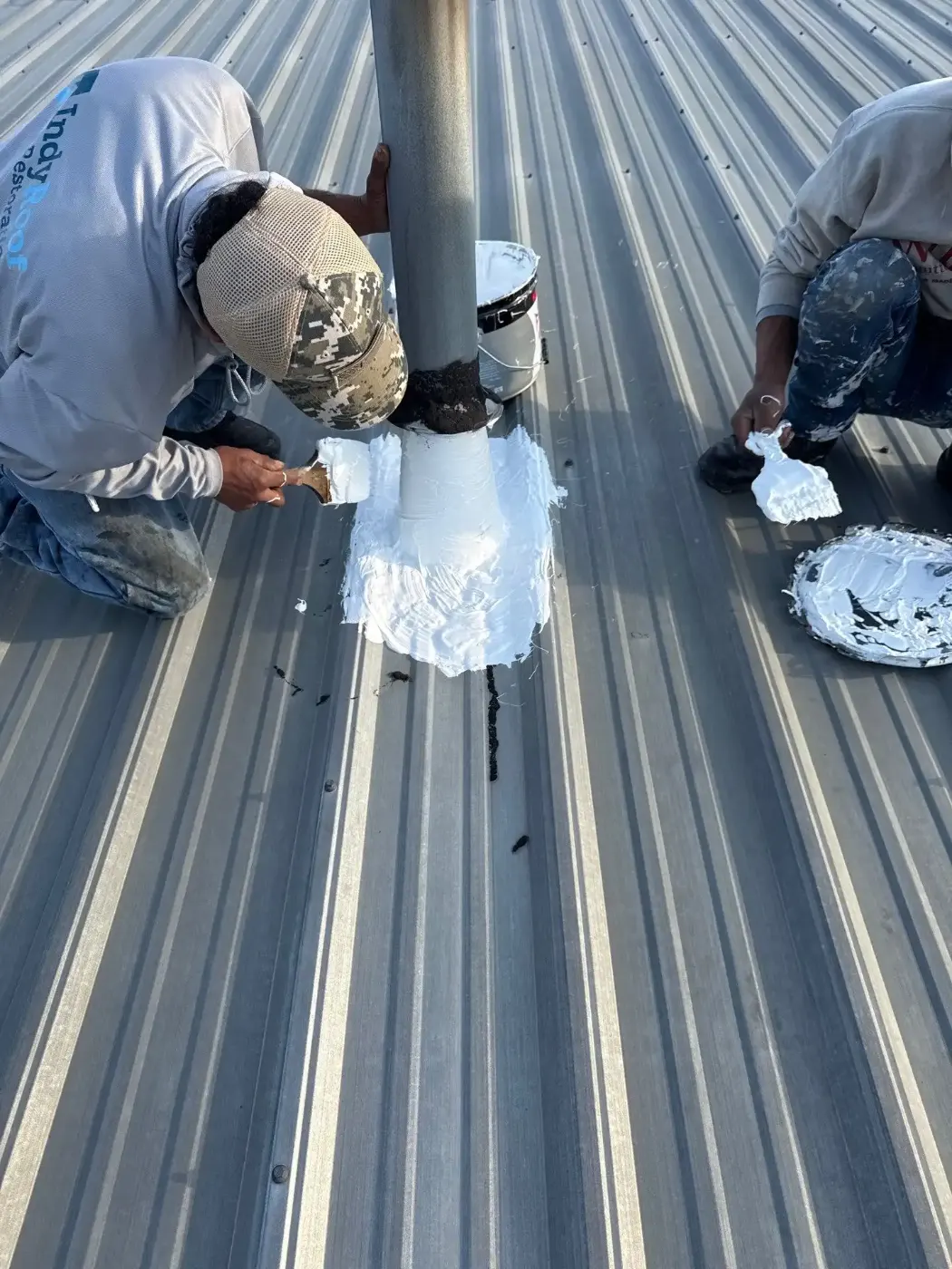 Flashing and seam work in New Palestine